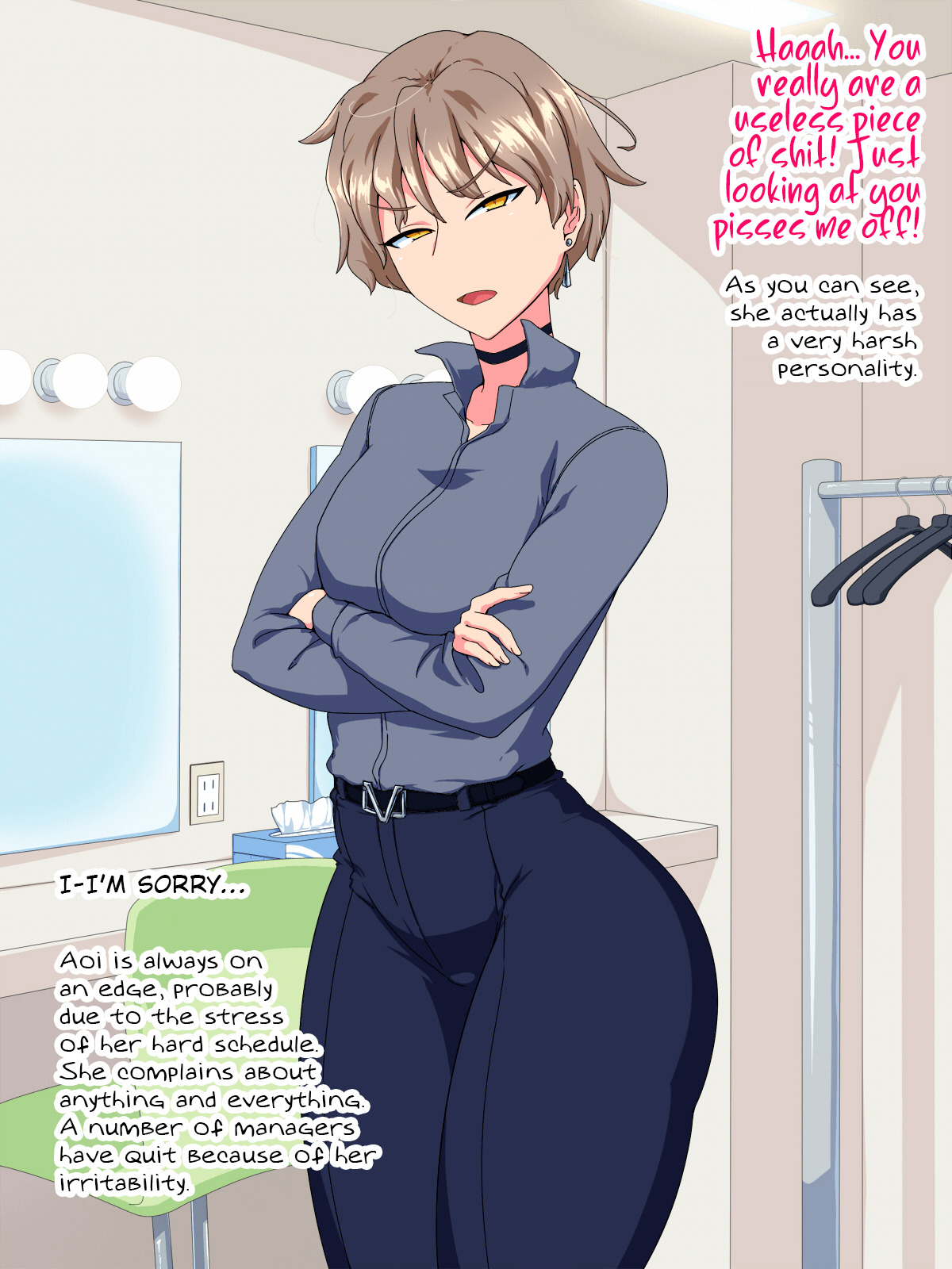 Kakure Kyonyuu no Urekko Ikemen Joshi Talent ga Ochiru made | The Corruption of a Handsome Female Celebrity with Hidden Big Tits page 4 full