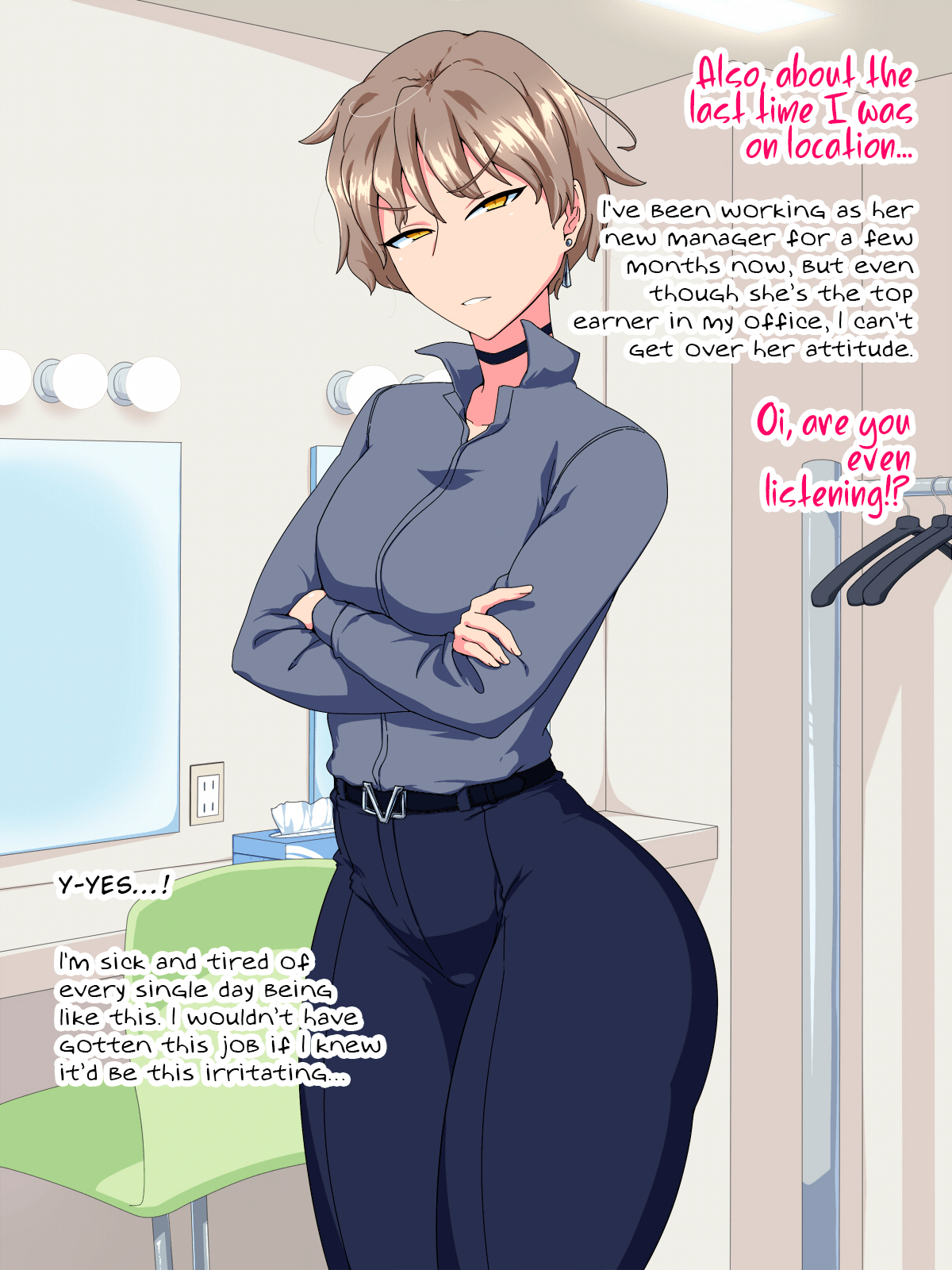 Kakure Kyonyuu no Urekko Ikemen Joshi Talent ga Ochiru made | The Corruption of a Handsome Female Celebrity with Hidden Big Tits page 5 full