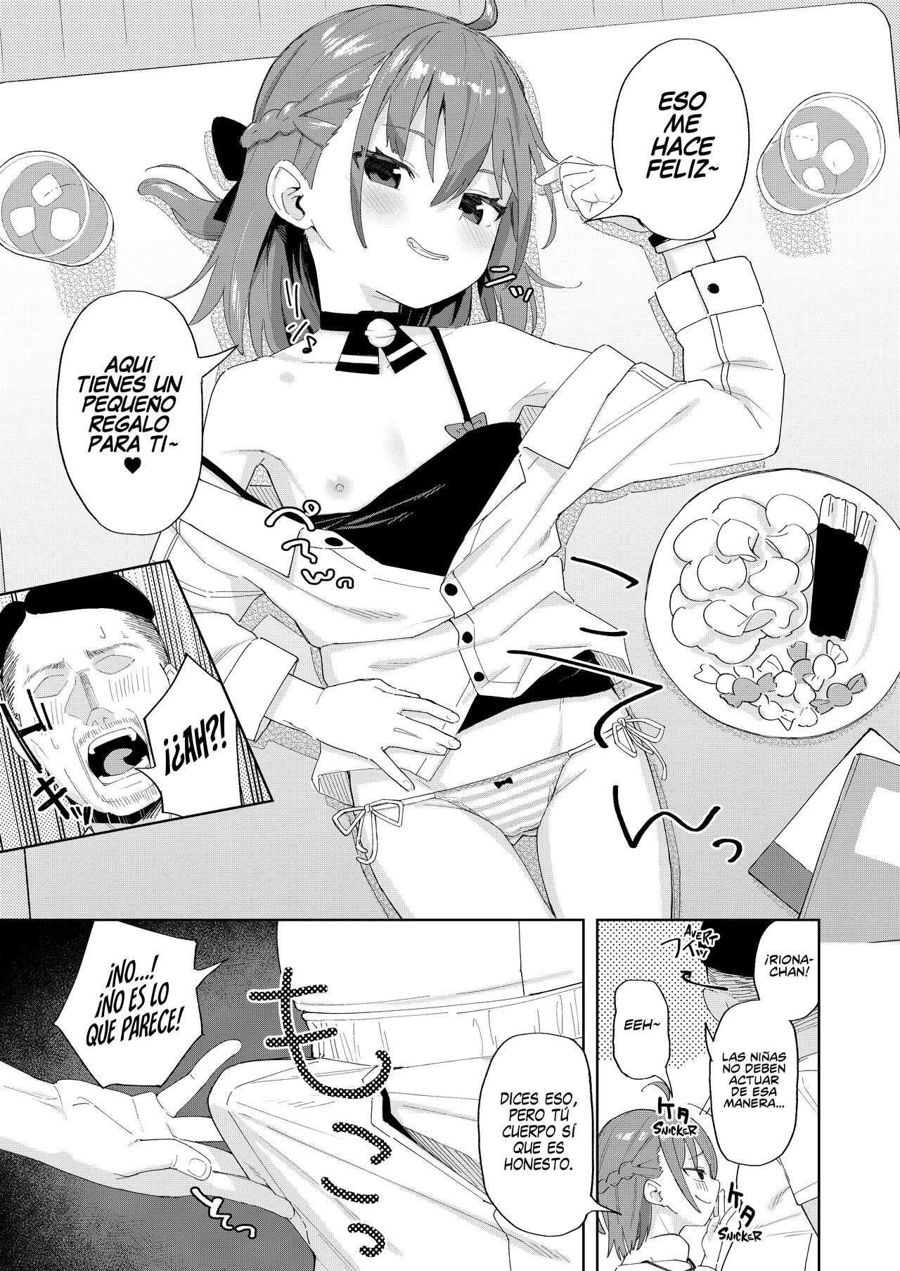 Musume no Tomodachi no Mesugaki ni Okasaremashita | Fuí Violado por una Mocosa que es Amiga de mi Hija page 5 full