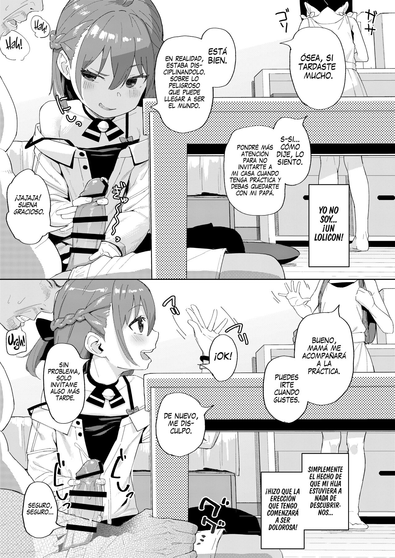 Musume no Tomodachi no Mesugaki ni Okasaremashita | Fuí Violado por una Mocosa que es Amiga de mi Hija page 9 full