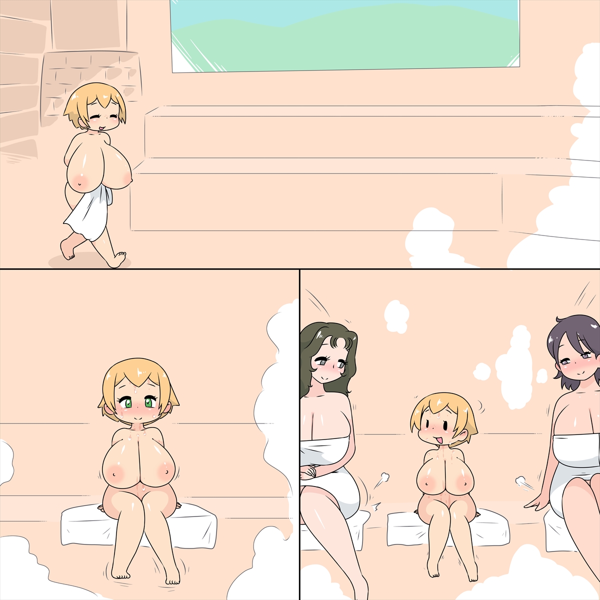 Honey goes to the public bath page 4 full