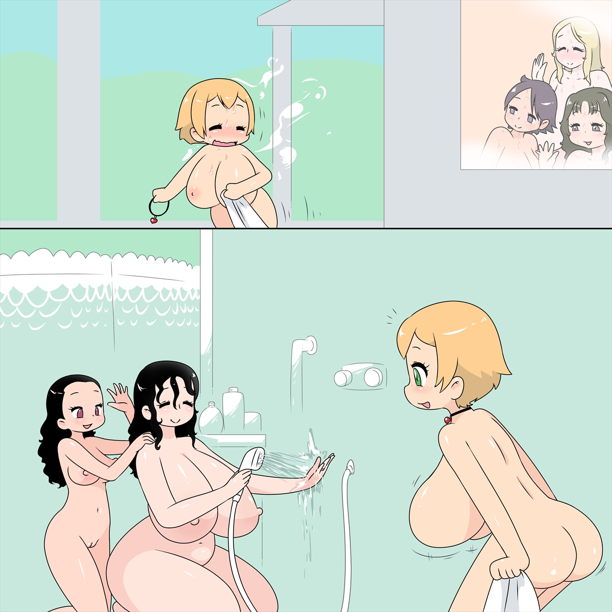 Honey goes to the public bath page 7 full