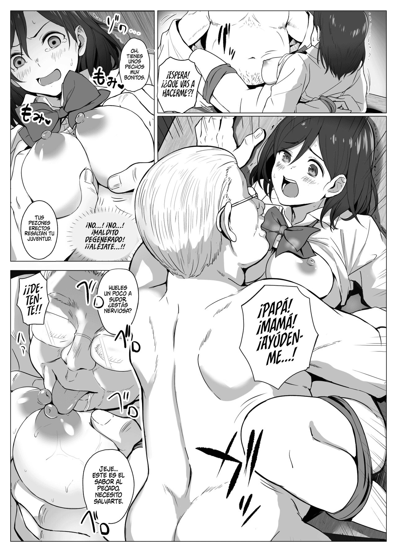 Kyouso-sama no Seinaru Oshie ~Karuto Kyoudan no Haramase Gishiki~ | Las Enseñanzas Sexuales del Fundador  ~El Ritual de Impregnación del Culto~ page 8 full