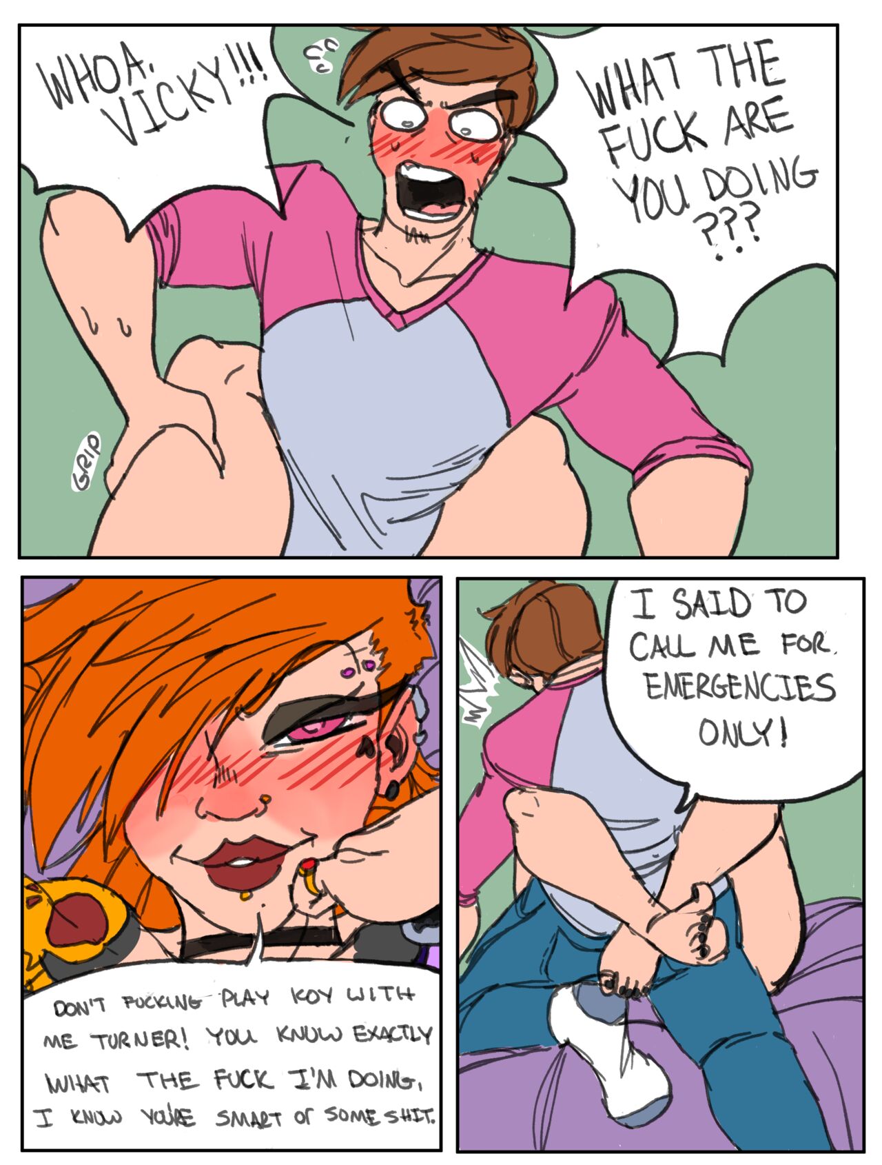 Vicky's Sickness page 3 full