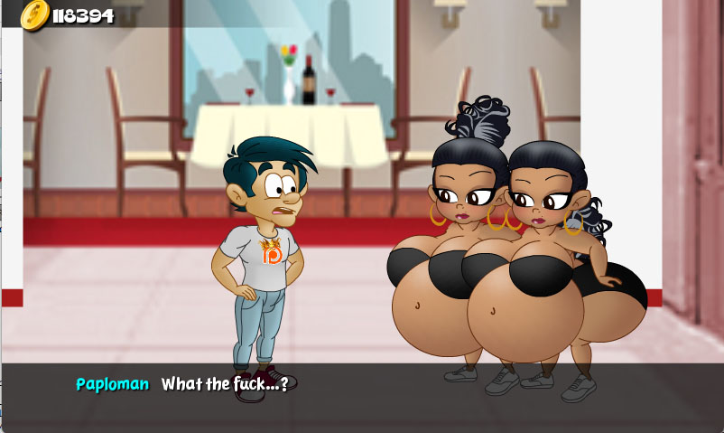 Hungry Girls Game: Twin's Tempting Fattening #3 page 6 full
