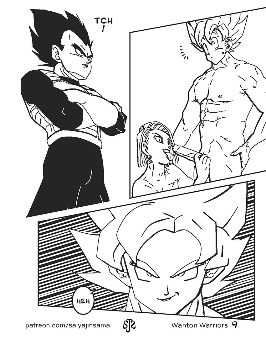 Wanton Warriors #1 - Goku, #18 & Vegeta page 10 full