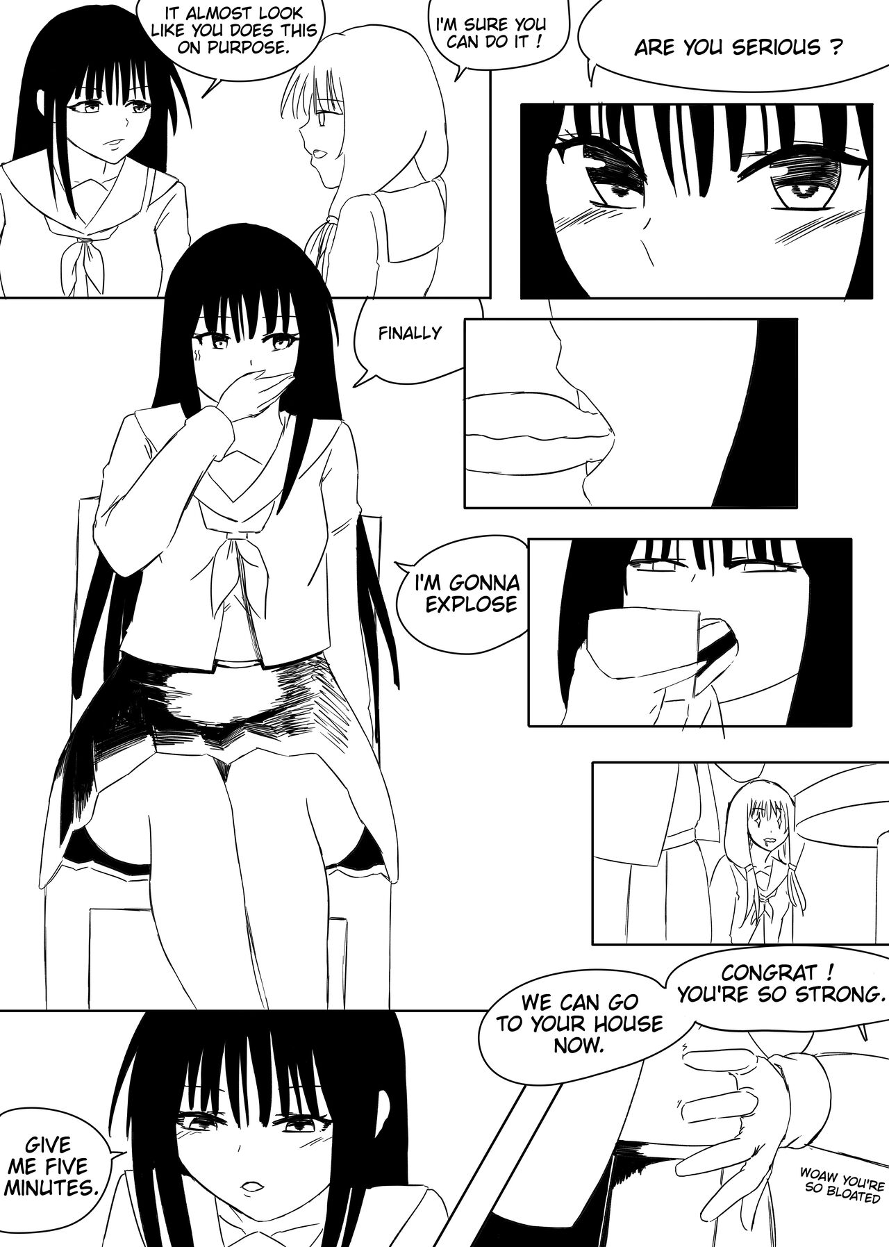 My Girlfriend Makes Me Overeat page 8 full