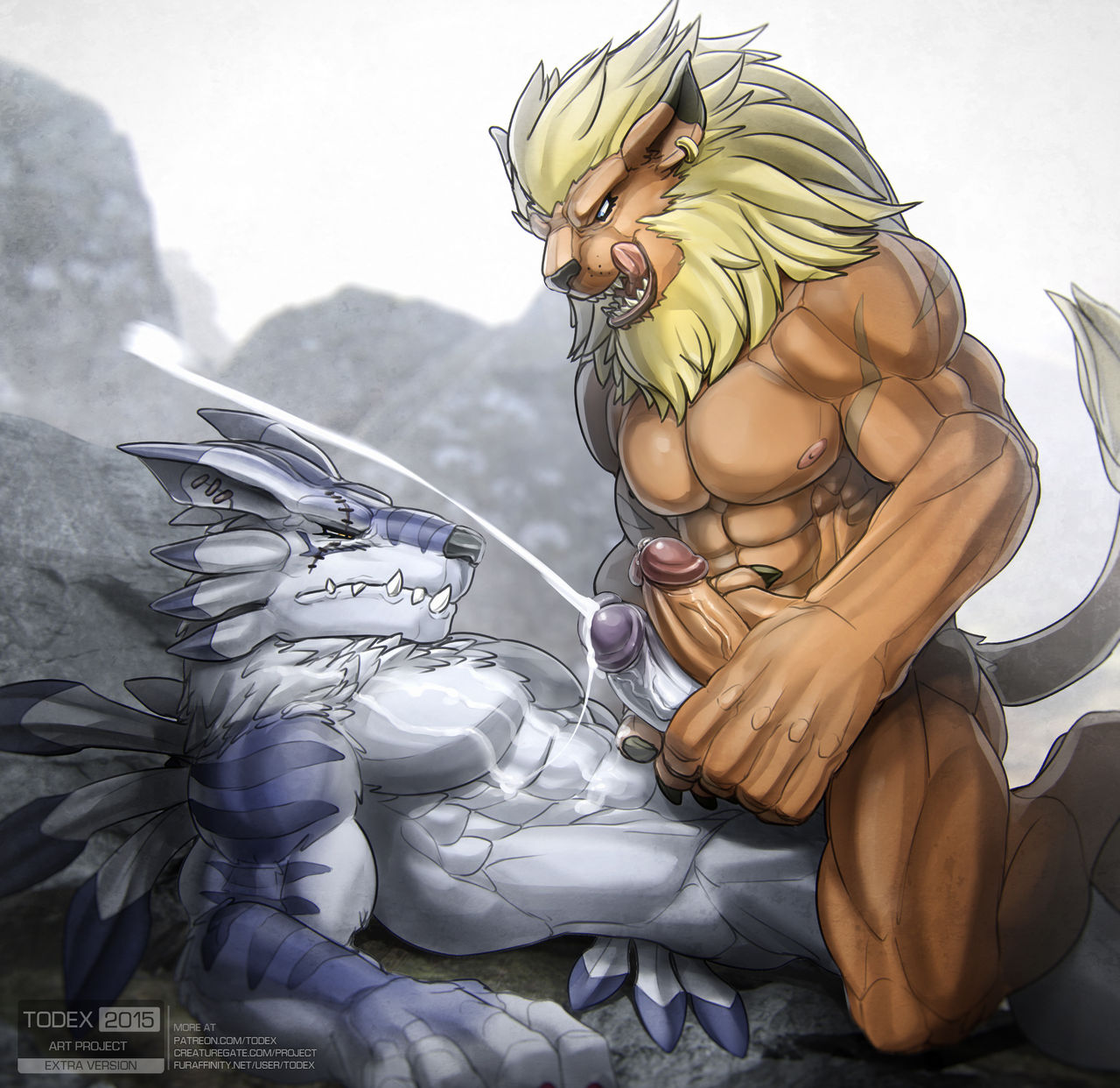 Leomon + WereGarurumon page 7 full
