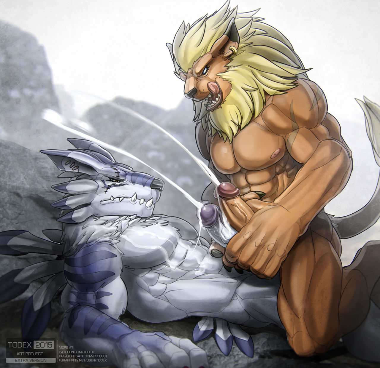 Leomon + WereGarurumon page 8 full