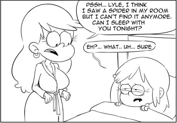 Spider Problem - Leni Loud & Lyle Loud - page 1 full