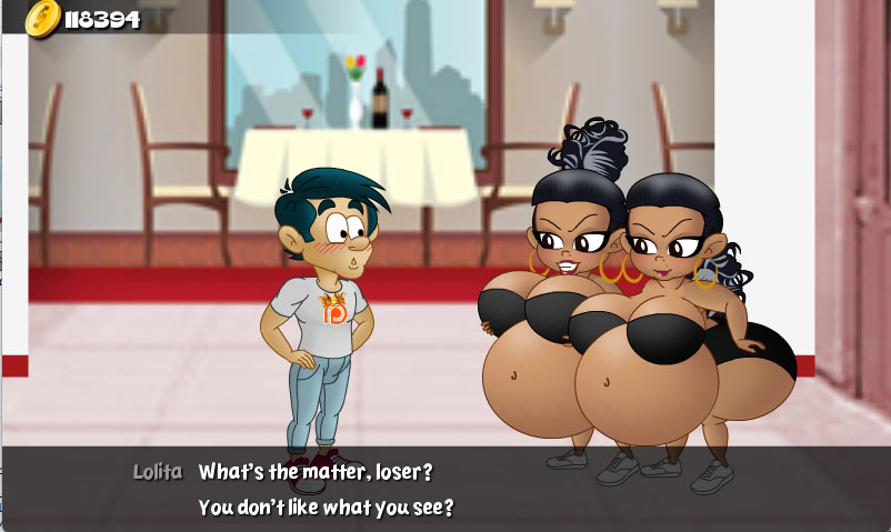 Hungry Girls Game: Twin's Tempting Fattening #3 page 9 full
