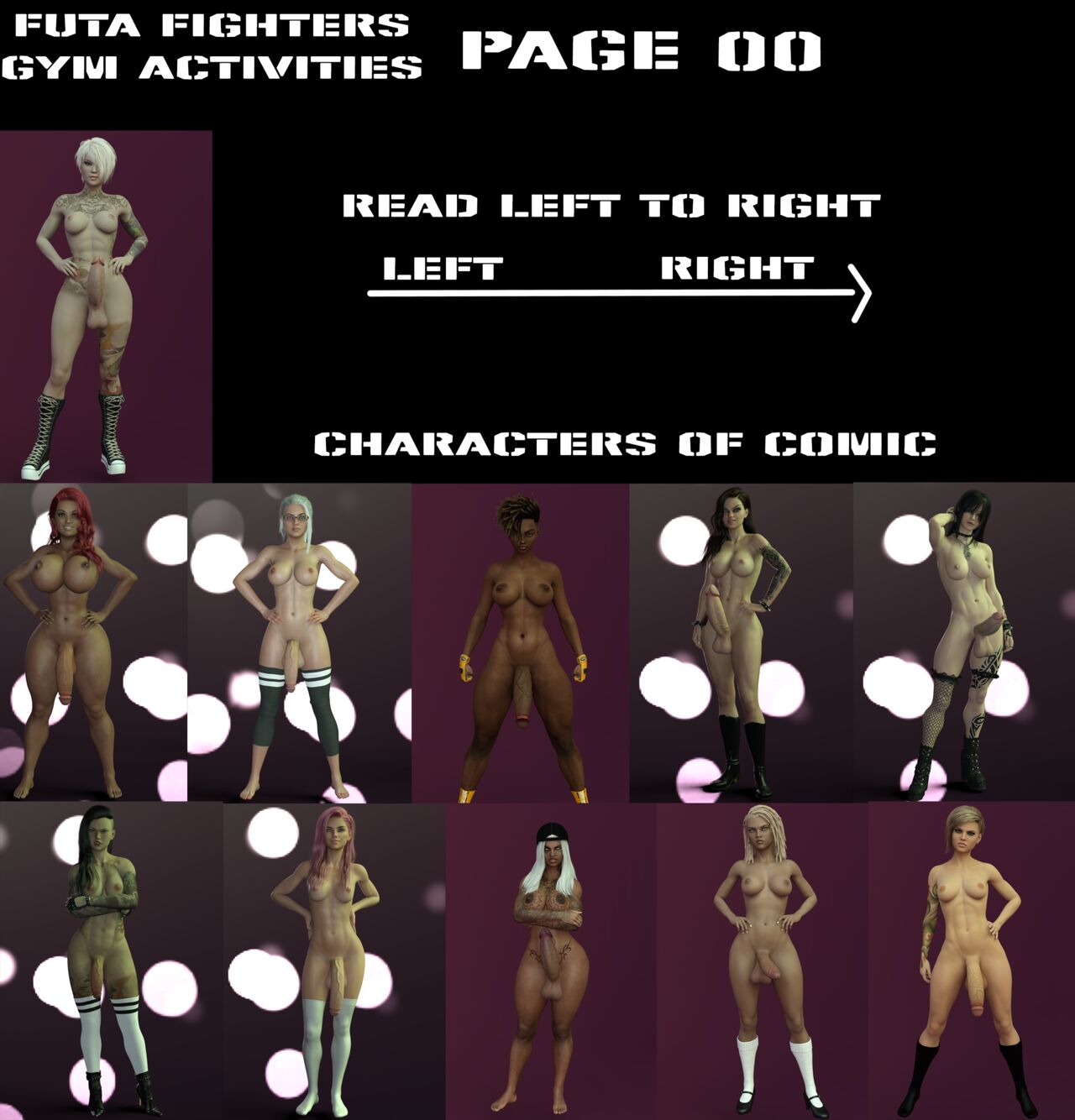 FutaFighters Gym Activities page 1 full