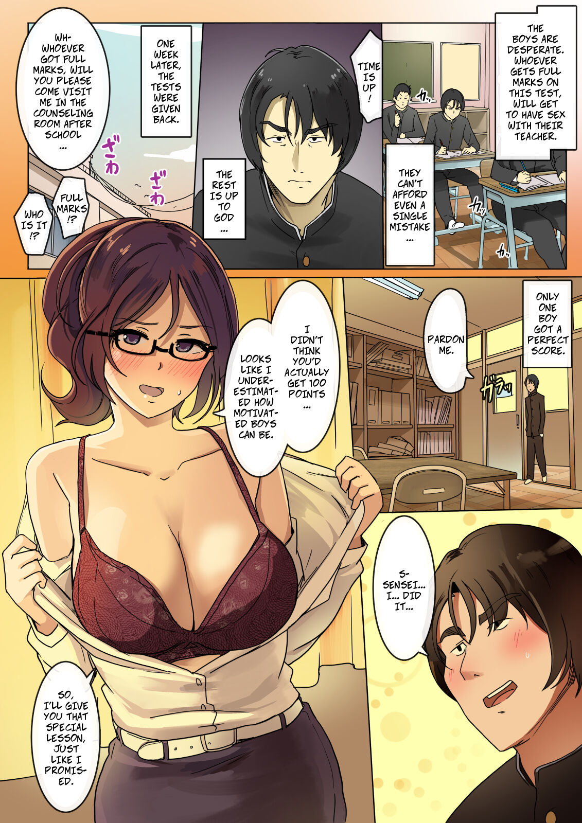 Female Teacher at an All Boys School - Page 4 - IMHentai