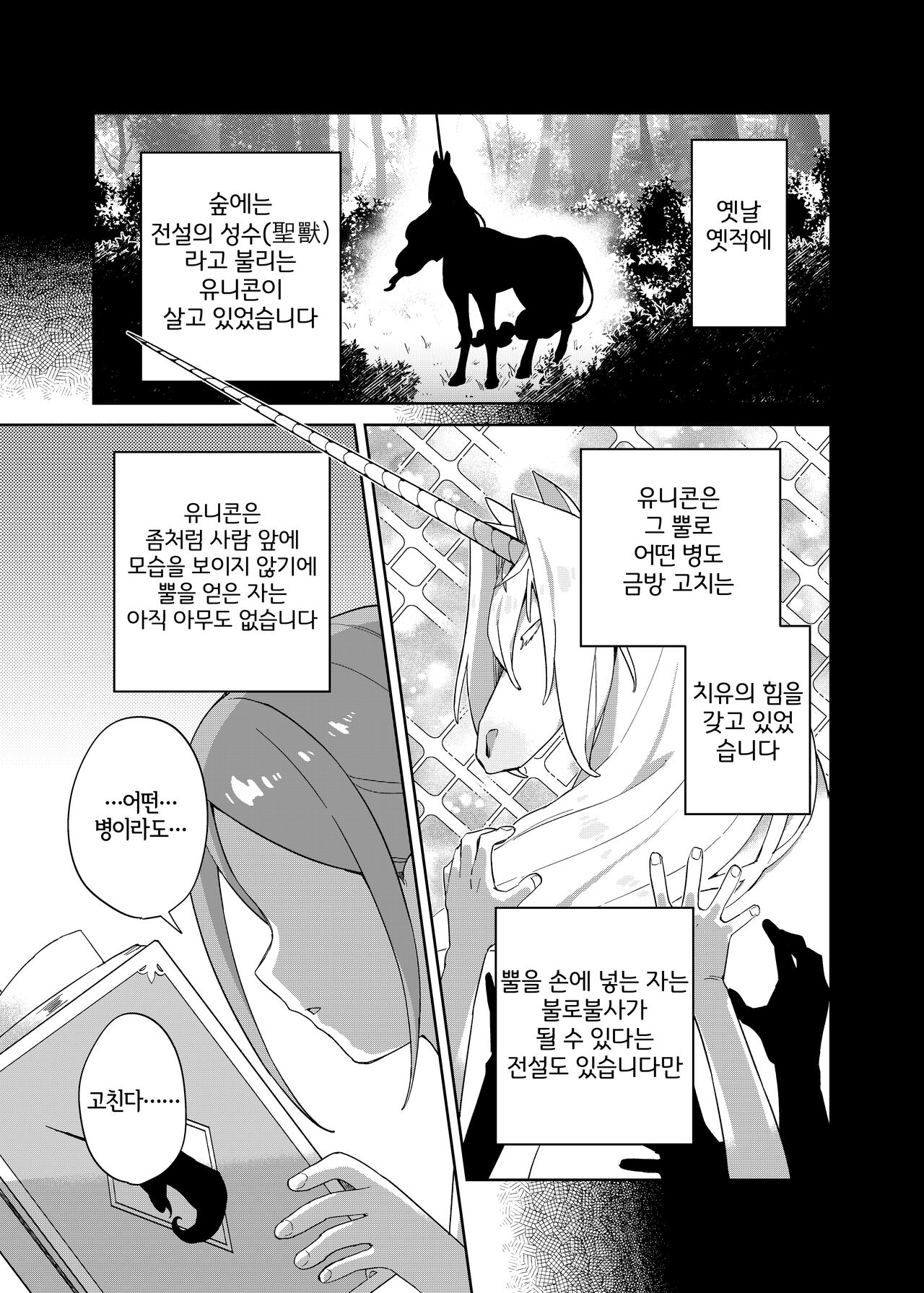 Shoujo wa Unicorn no Tsuno ga Hoshii | 소녀는 유니콘의 page 3 full