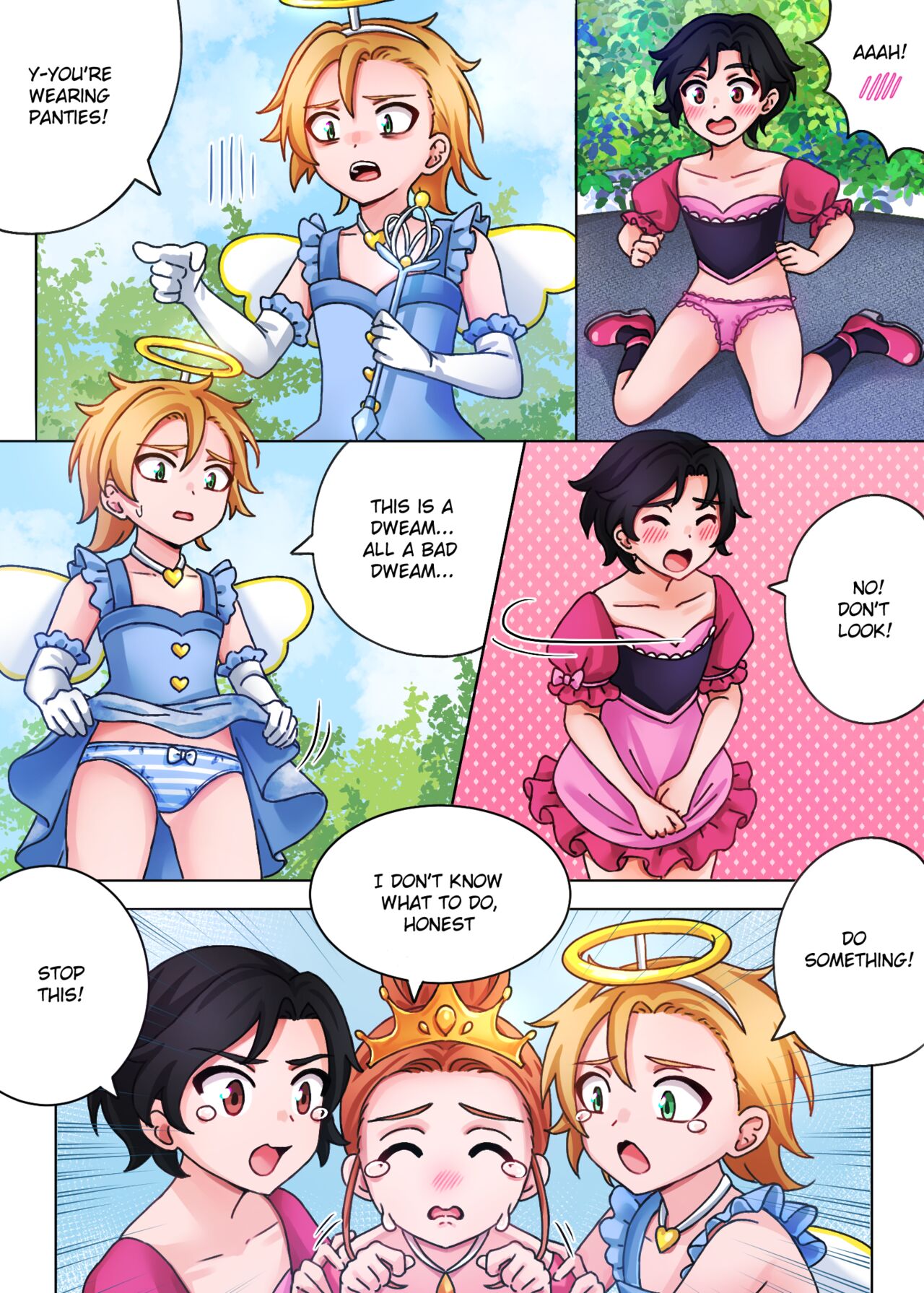 Three Little Magical Girls page 4 full