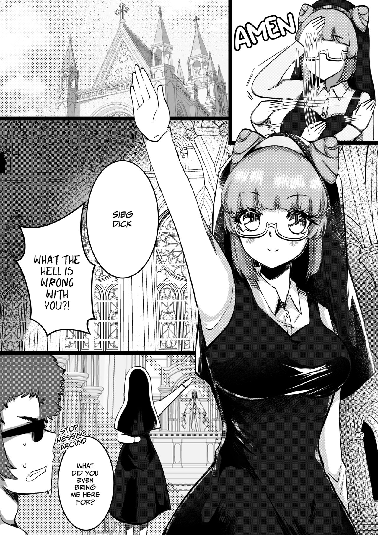 The Retarded Nun made me sign up on a different Religion page 8 full