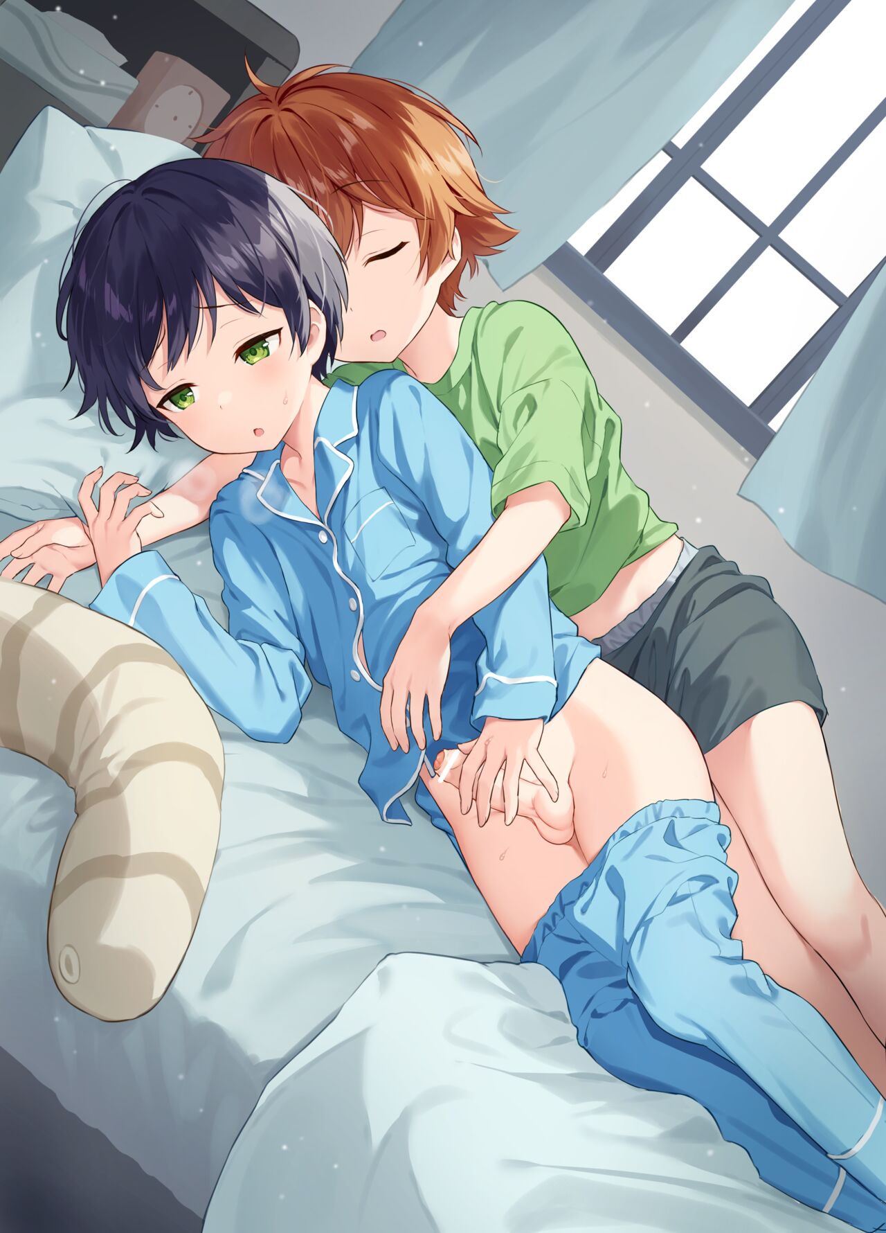 So nervous and unable to sleep,lying next to my childhood friend... page 3 full