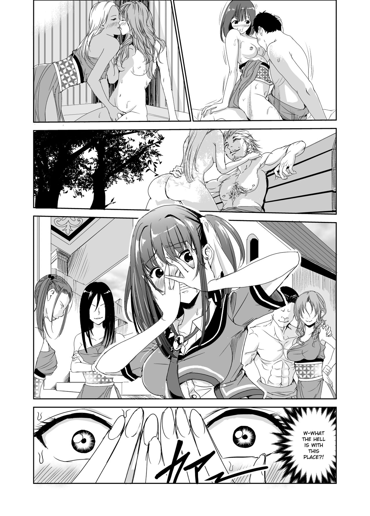 Tsuyagari Mura 2 - Kareshi wo Mamoru Tame Hikyou no Mura de Kyousei Gohoushi & NTR Sex - page 7 full