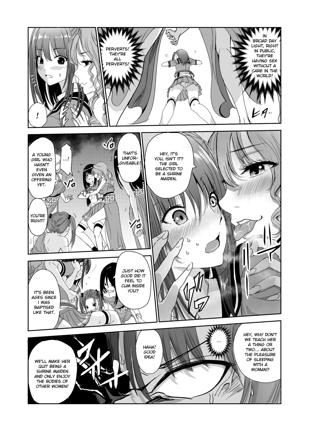 Tsuyagari Mura 2 - Kareshi wo Mamoru Tame Hikyou no Mura de Kyousei Gohoushi & NTR Sex - page 8 full