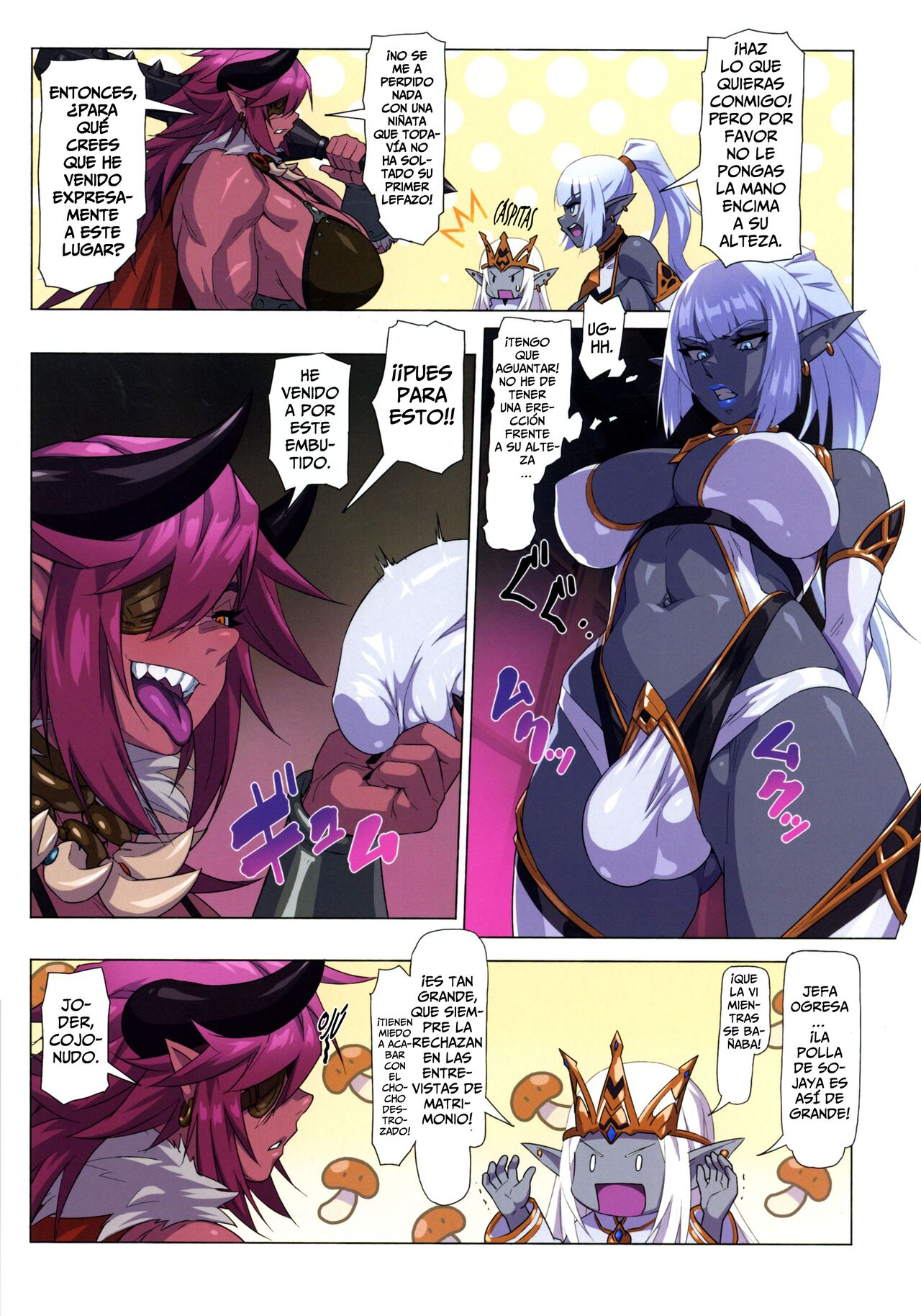 Ogresas Contra Elfas Oscuras ~ La Gesta de La Gestación - Ogre tai Dark Elf Ogre Hanshoku Dai Sakusen page 9 full