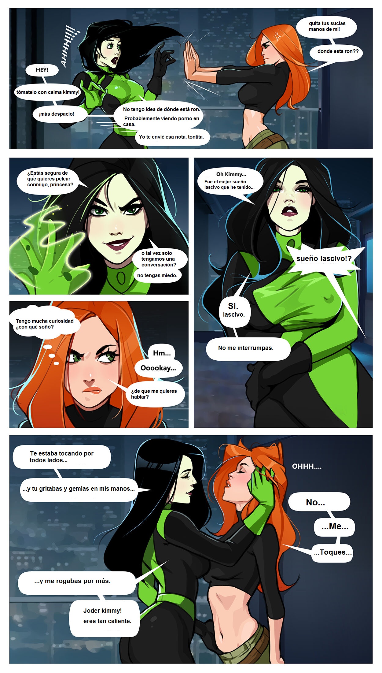 Kim and Shego Date on the roof page 3 full