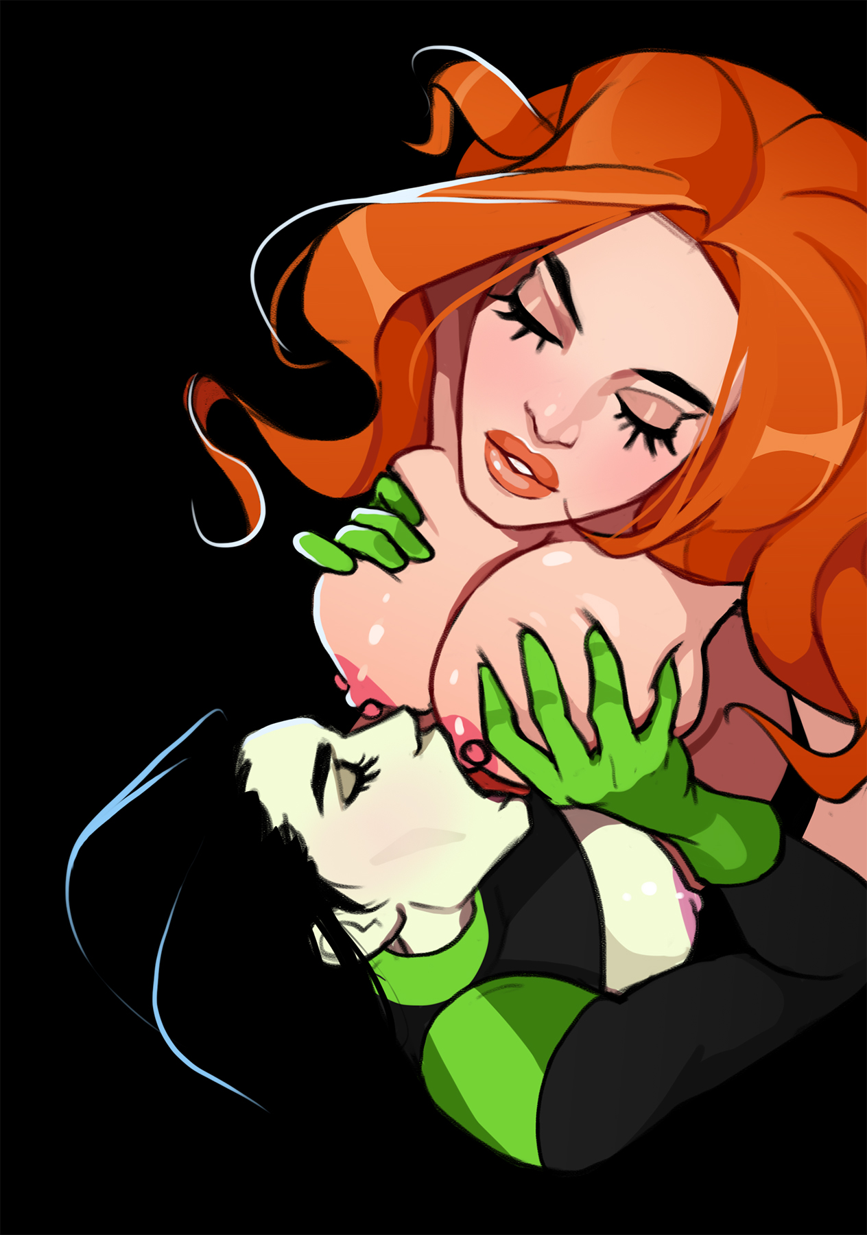 Kim and Shego Date on the roof page 9 full