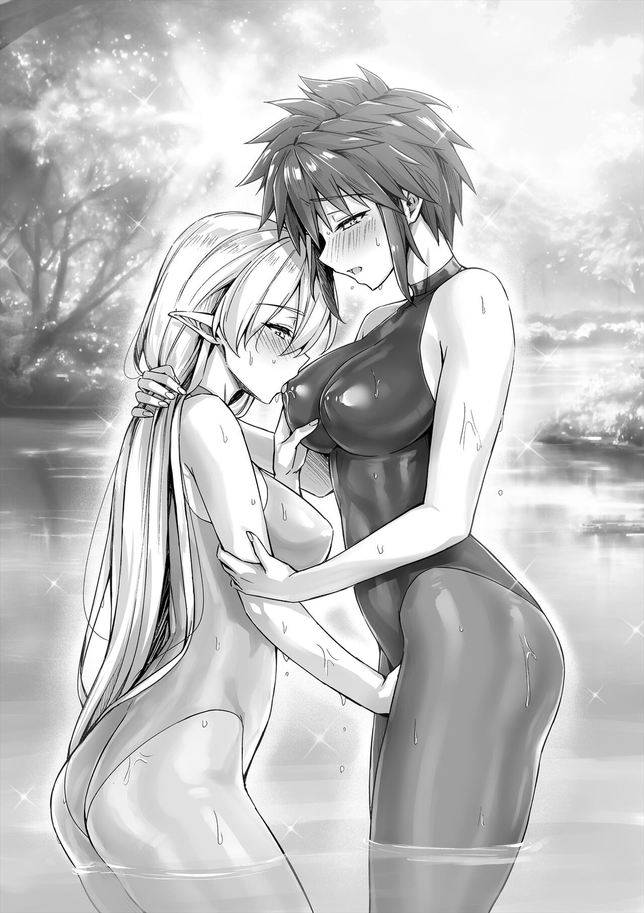 Docchi mo TS Yuri? "Elf Hime x Onna Yuusha" page 7 full