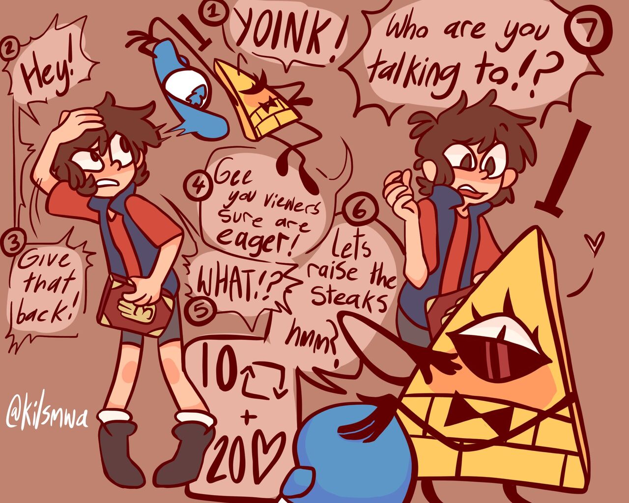Bill and Dipper's Strip Game page 2 full