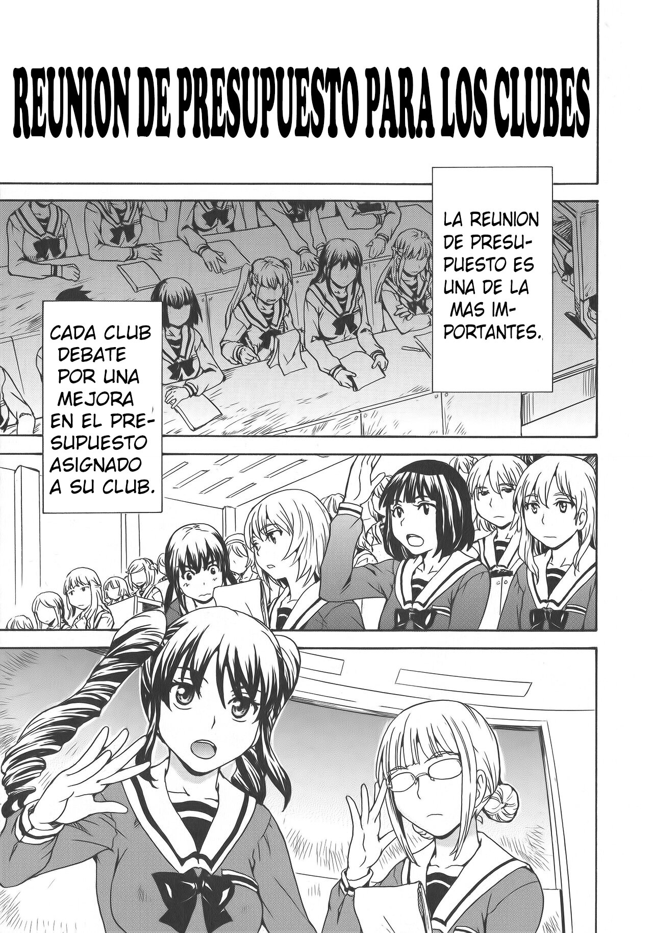 Calendula Joshi Seitokai! Bukatsu Yosan Seikyuu Kaigi Hen Sono 1 | Calendula Girls Student Council! Club Budget Request Meeting Story Part 1 page 1 full