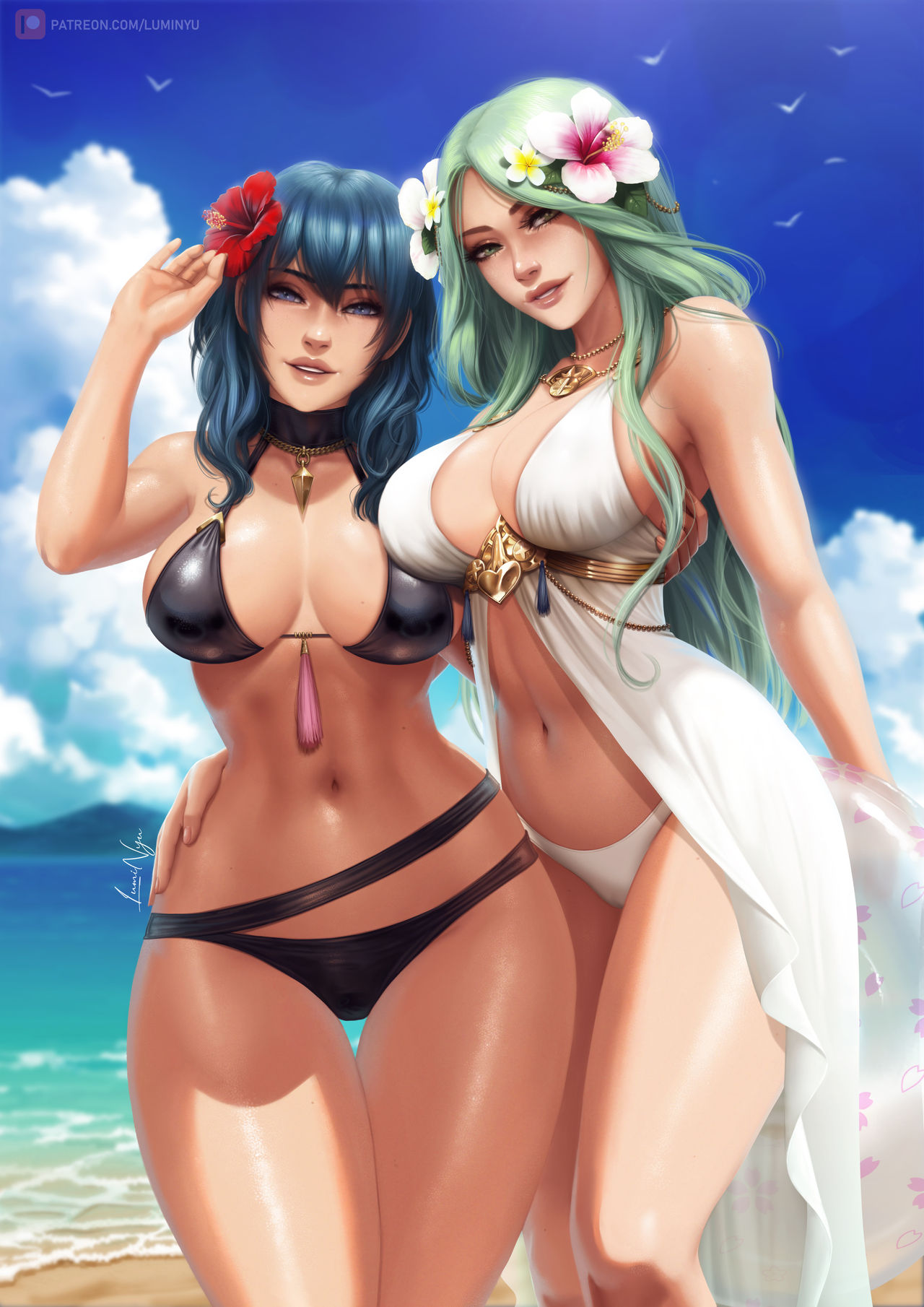LumiNyu Summer Byleth & Rhea page 1 full
