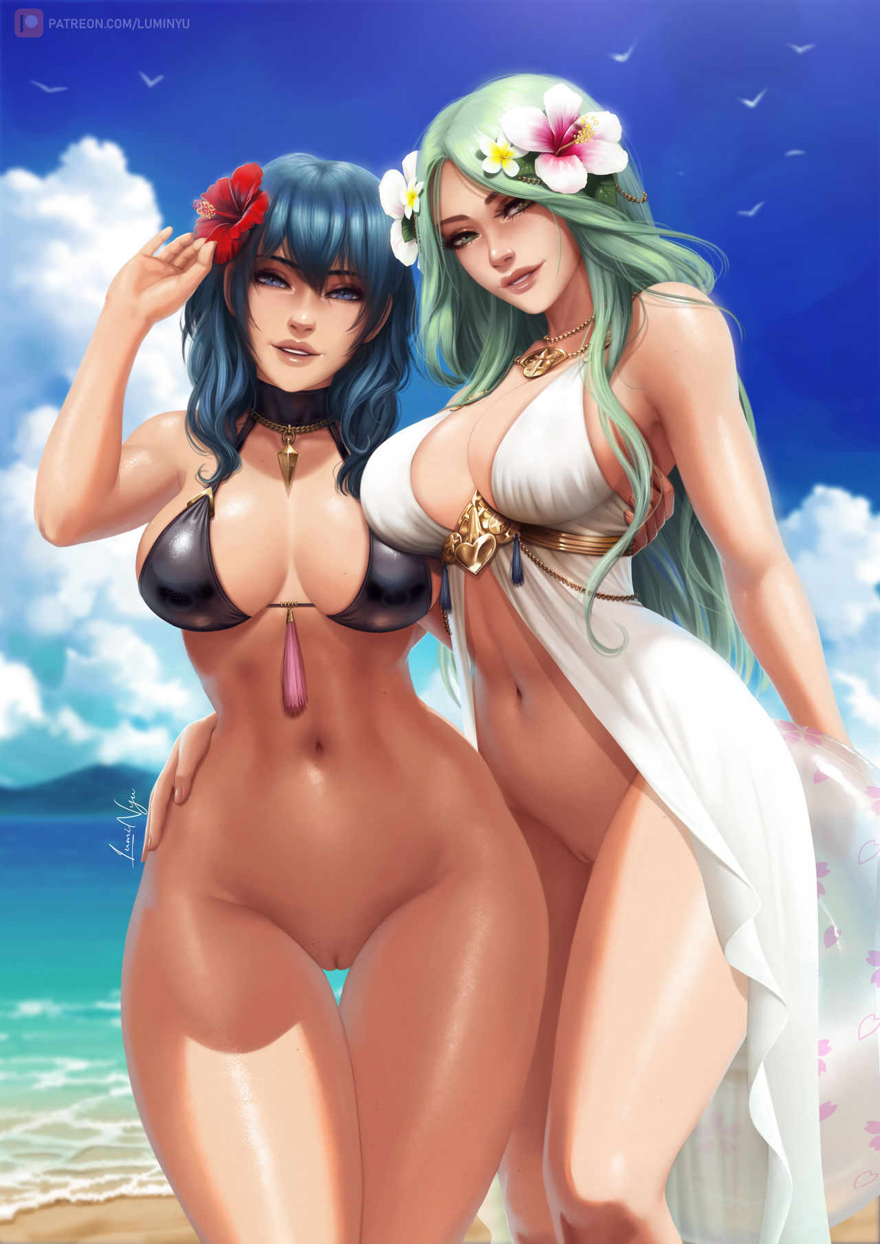 LumiNyu Summer Byleth & Rhea page 4 full