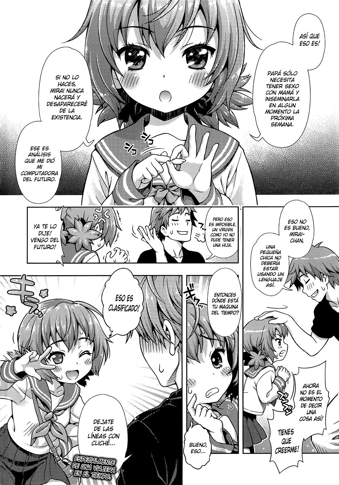 Mirai Kara Kimashita! Zenpen | La Paradoja de Mirai Ch. 1 | Ch. 2 page 4 full