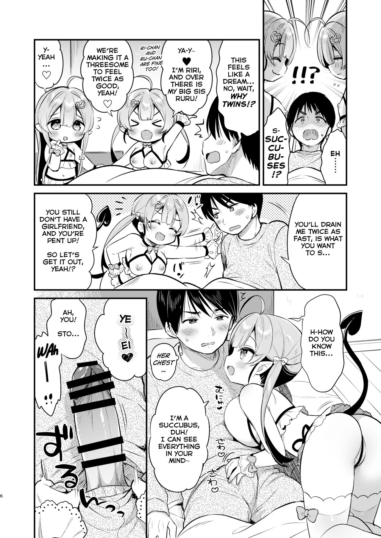 Totsugeki Futago Succubus-chan | Attack of Succubus Twins page 6 full